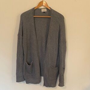 Universal Thread Charcoal Open-Front Cardigan